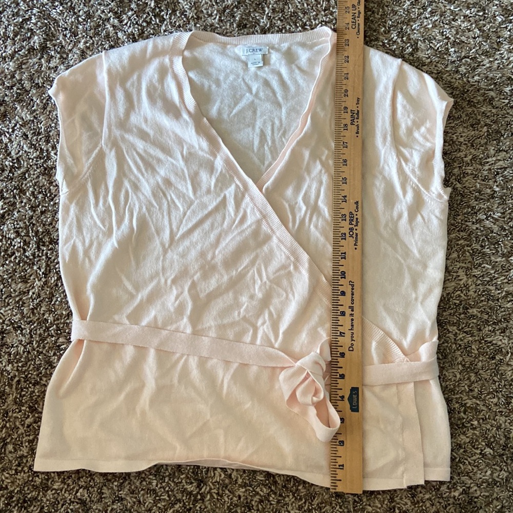 J.Crew light pink wrap shirt - Picture 6 of 10